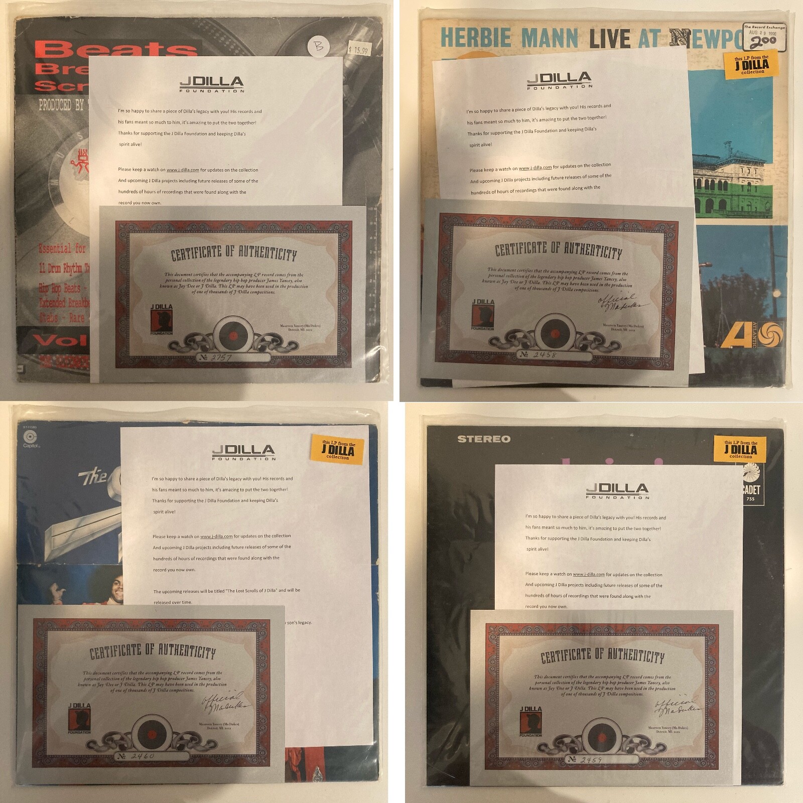 1x LP from a lot of 50 – J Dilla Foundation / James Dewitt Yancey’s Collection