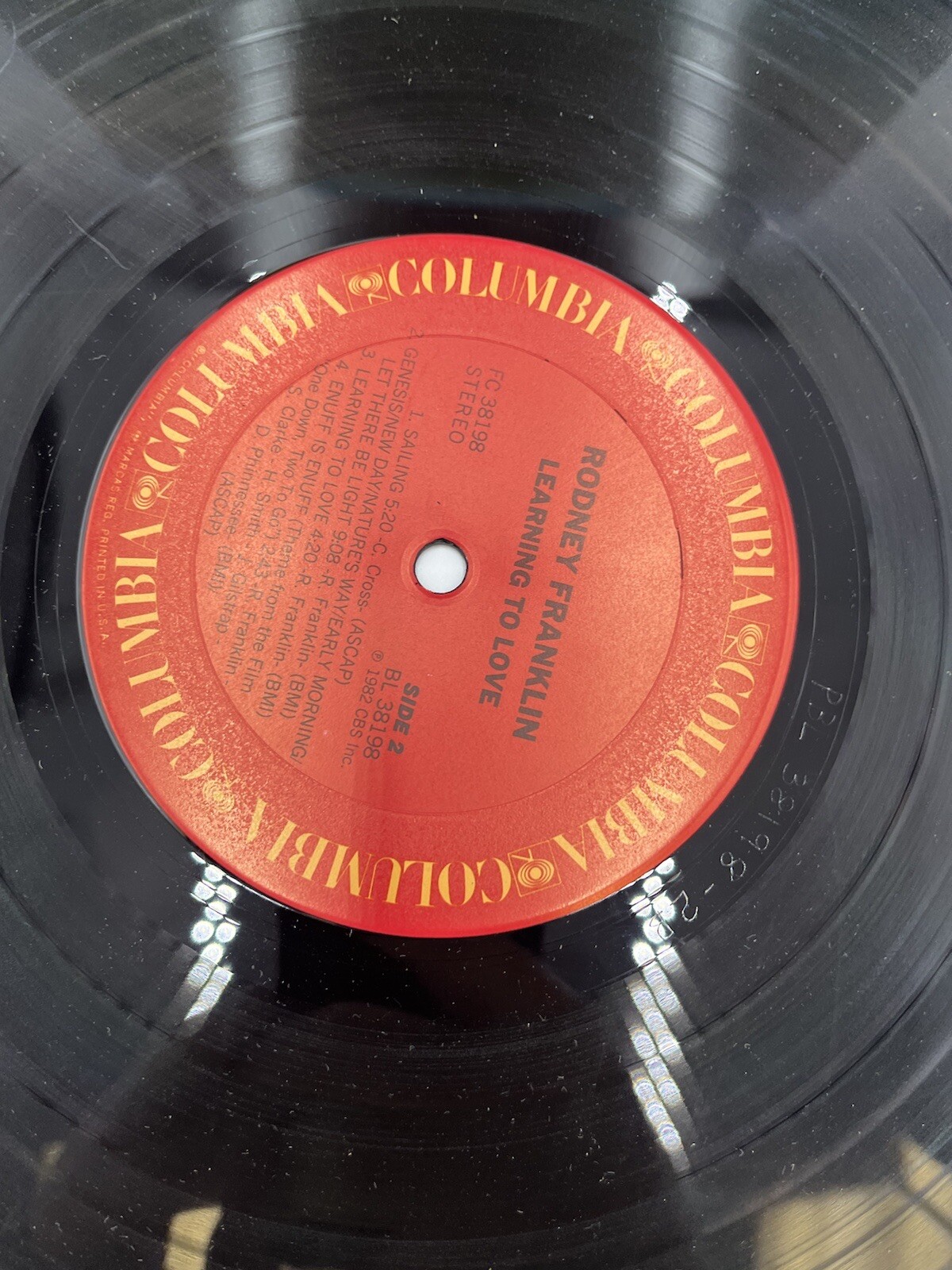 Learning To Love By Rodney Franklin 1982 Columbia Records Vinyl LP