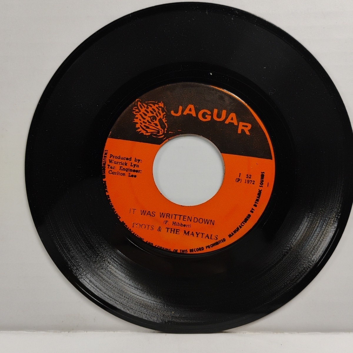 Toots & The Maytals – Daddy / It Was Written Down: 7″ 45RPM 753