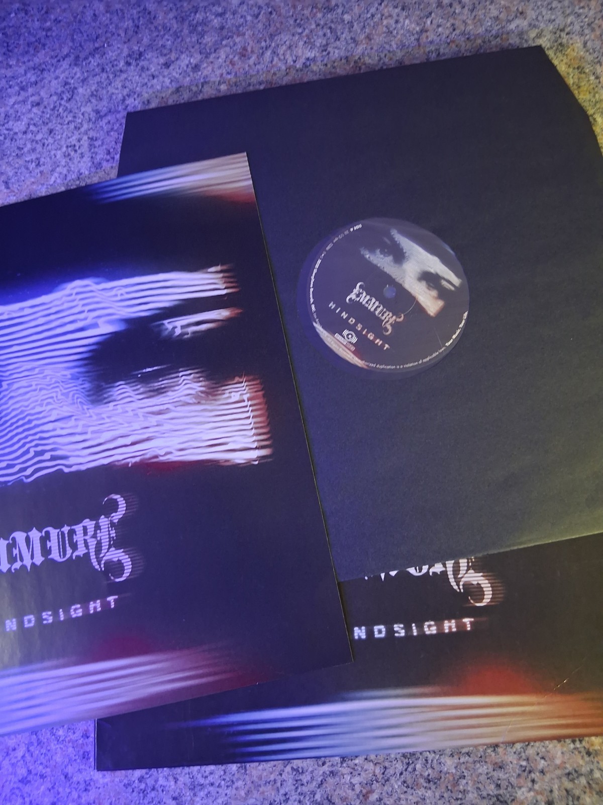 Emmure – Hindsight – Electric Blue & Black Blob Vinyl – Spun Once