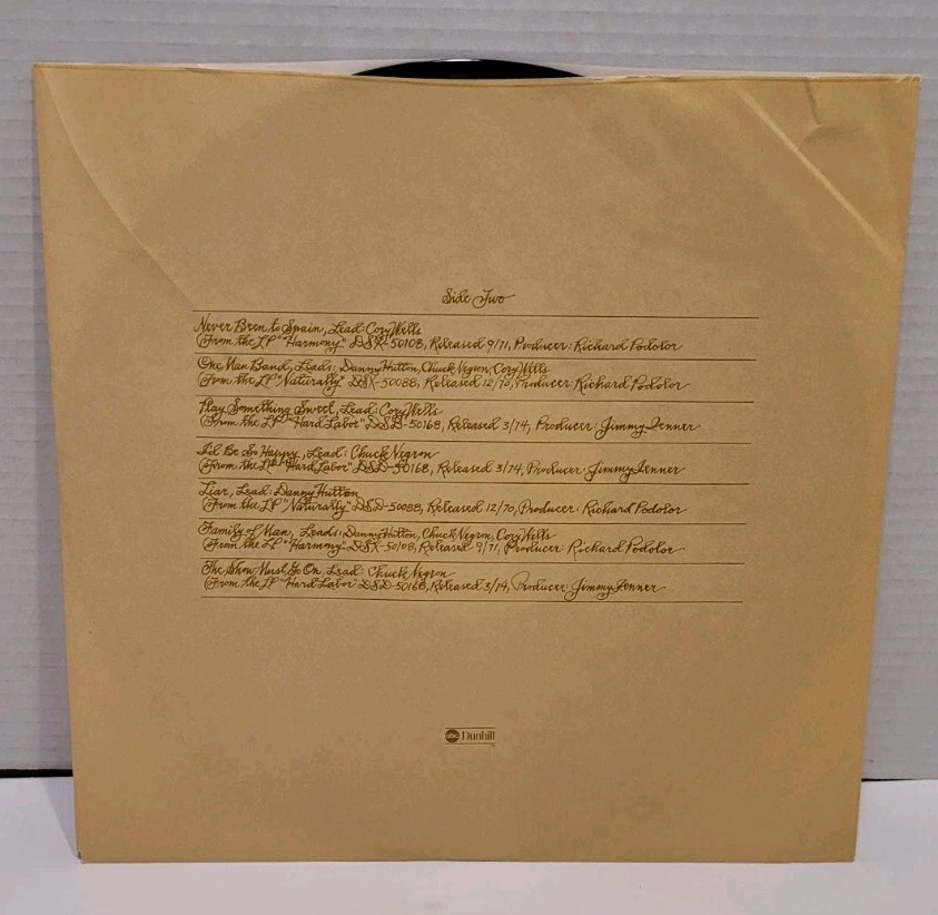 Three Dog Night Joy To The World Their Greatest Hits LP 1974 DSD-50178 1st Press