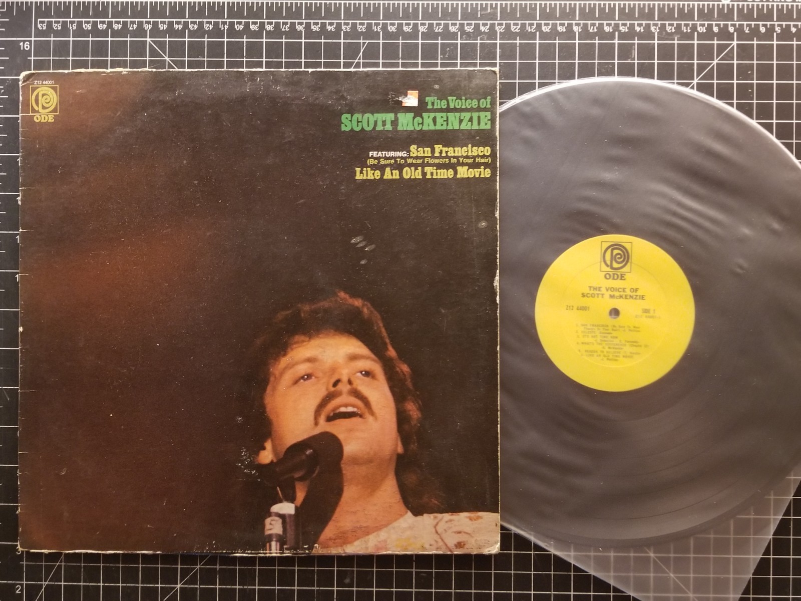 SCOTT McKENZIE The Voice Of LP 1967 VG/VG+ 1ST PRESS San Francisco ODE VINYL