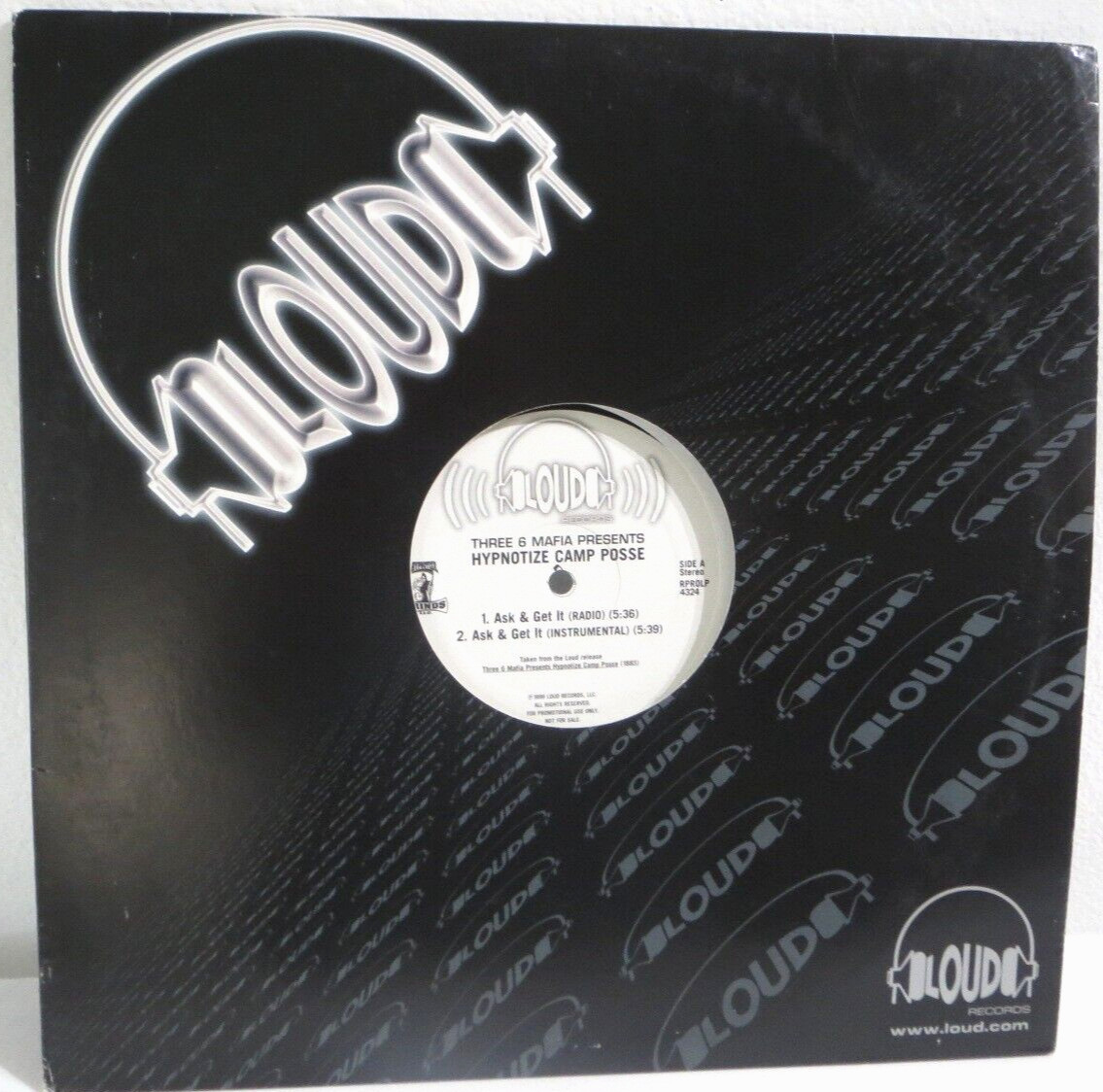 Hypnotize Camp Posse – Ask & Get It – Vinyl 12″ EP Record White Label Promo 1999