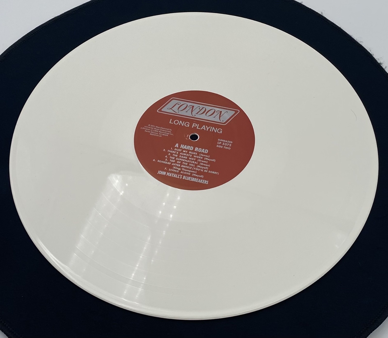 John Mayall & the Bluesbreakers A Hard Road 2018 White Vinyl NM Peter Green Mono