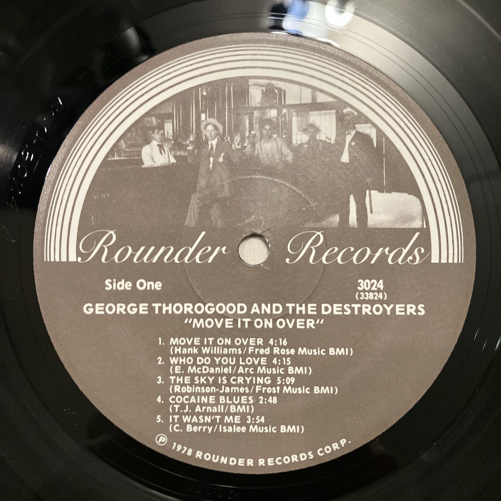 GEORGE THOROGOOD Move It On Over [First Pressing] LP ROUNDER Vinyl EX Record