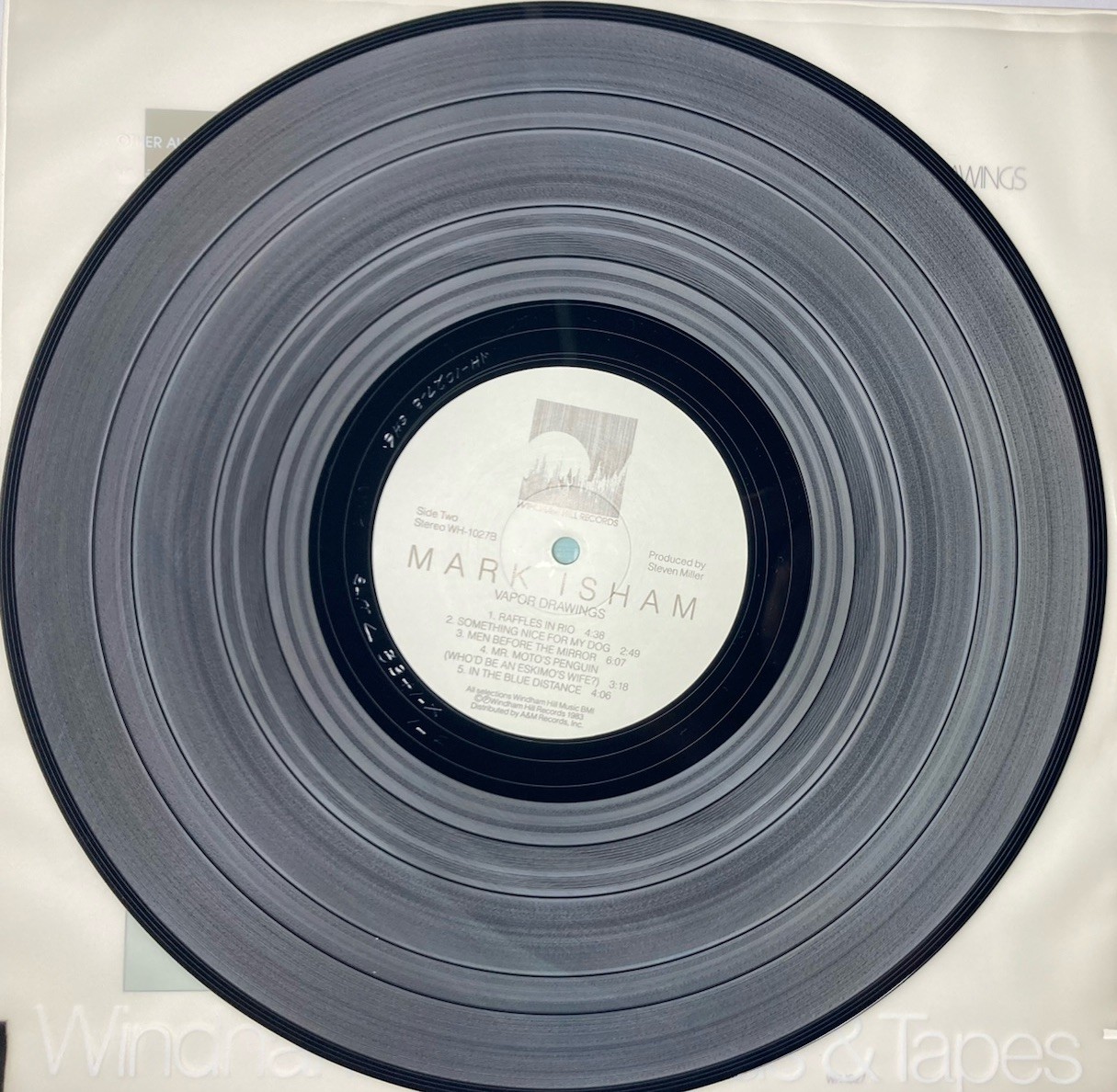 MARK ISHAM “Vapor Drawings” 1983 Vinyl LP Windham Hill WH-1027 New Age TESTED