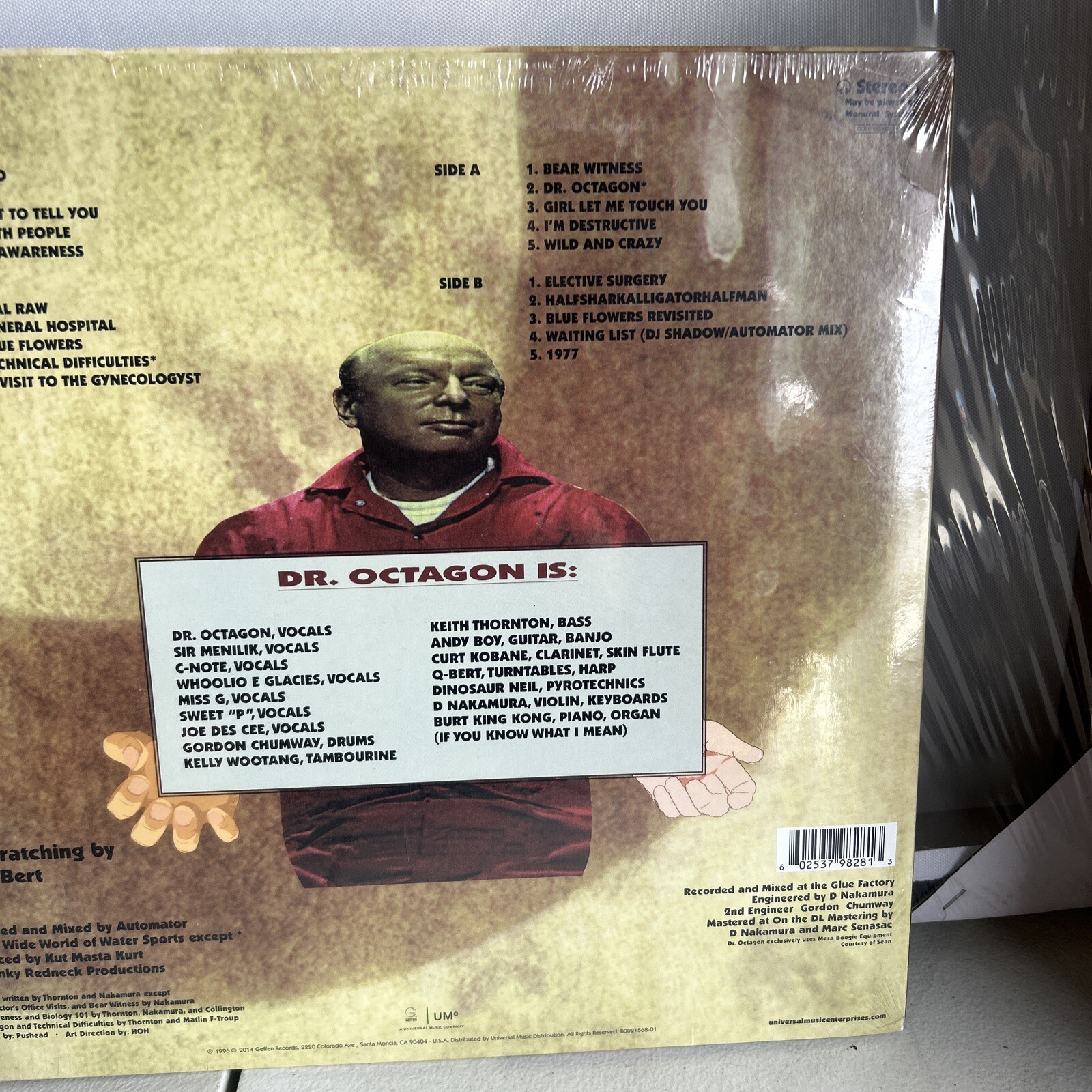 Dr. Octagon ‎– Dr. Octagonecologyst 2LP Vinyl 2014 RARE Reflective Cover New