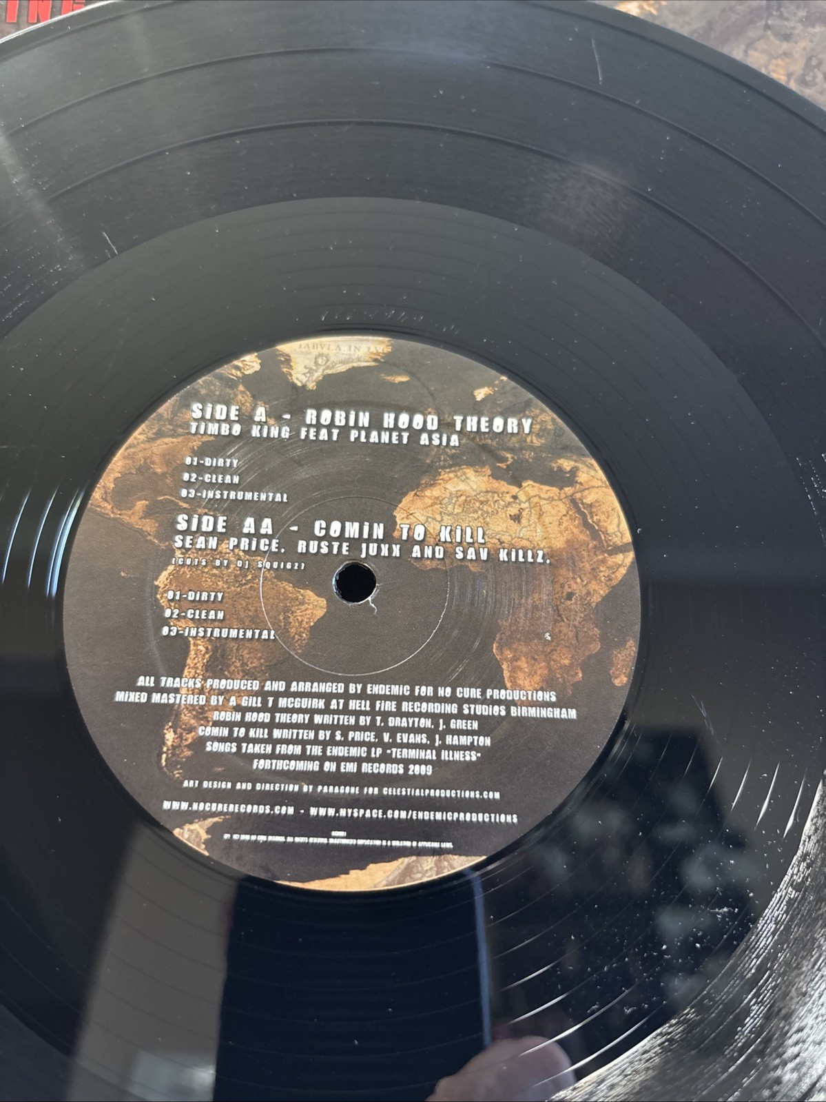 Endemic – Presents Terminal Illness – Vinyl Record 12 – 2008 / Sean Price NM