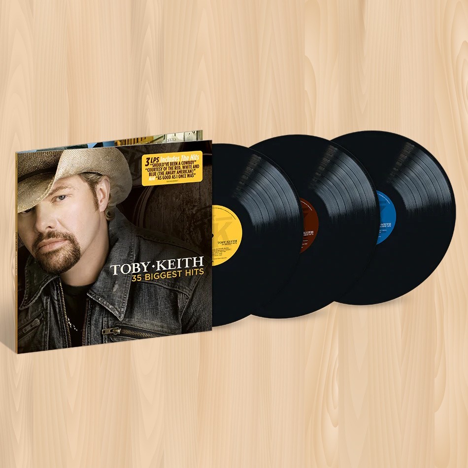 TOBY KEITH 35 Biggest Hits 3LP VINYL SET Courtesy of the Red, White, & Blue 0522