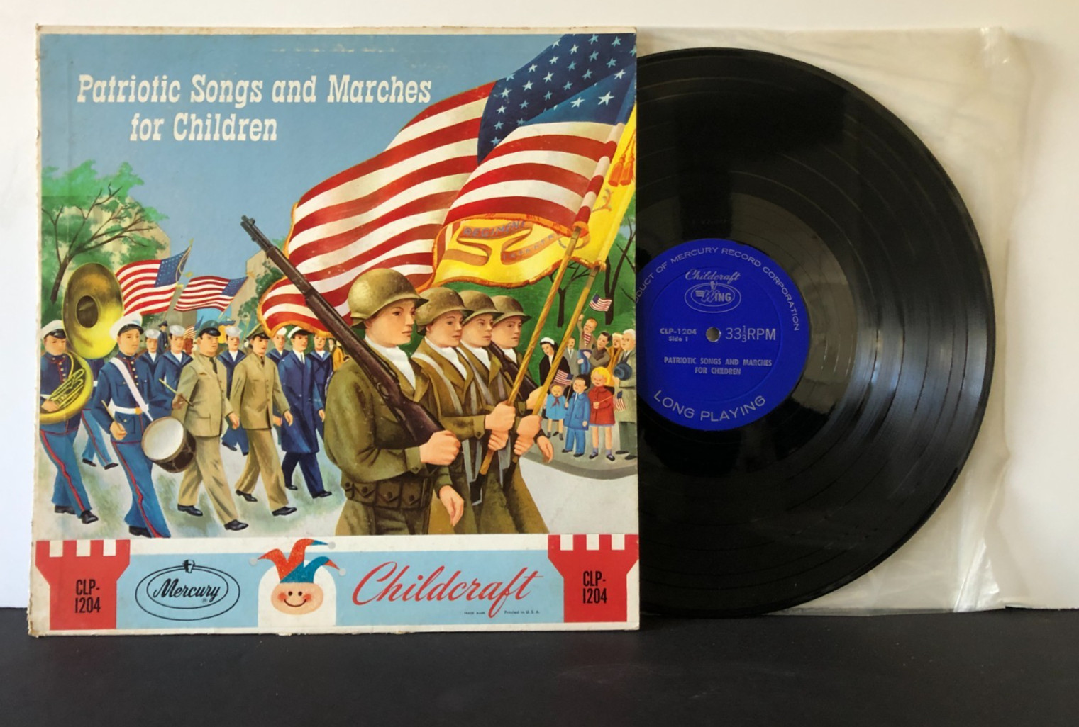 +EDGE WARP+ PATRIOTIC SONGS AND MARCHES FOR CHILDREN 1950 Mercury $1.00
