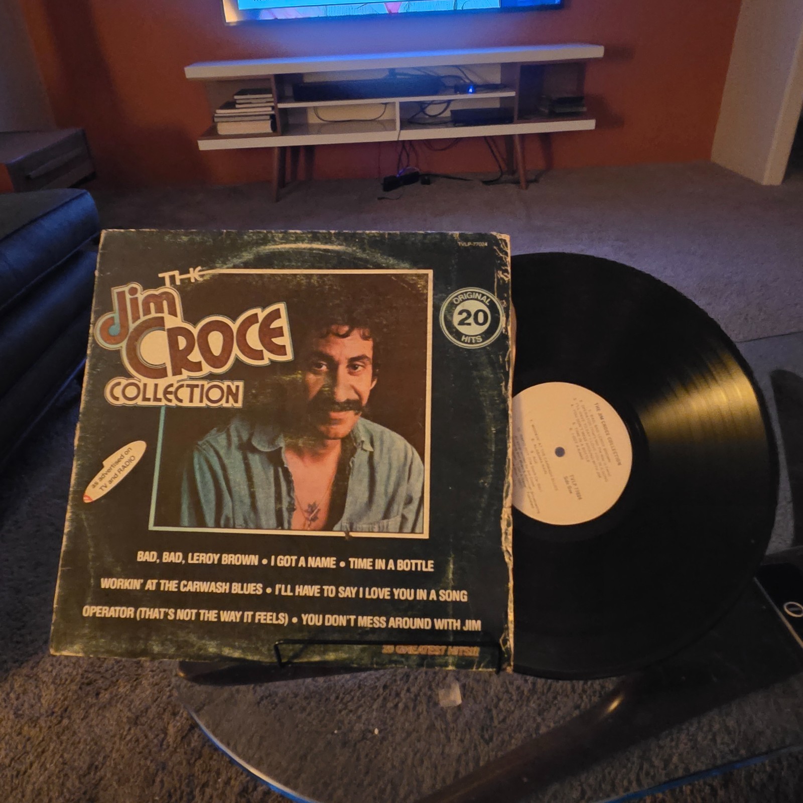 The Jim Croce Collection 20 Original Hits Comp • 1977 AHED TVLP-77024 Vinyl