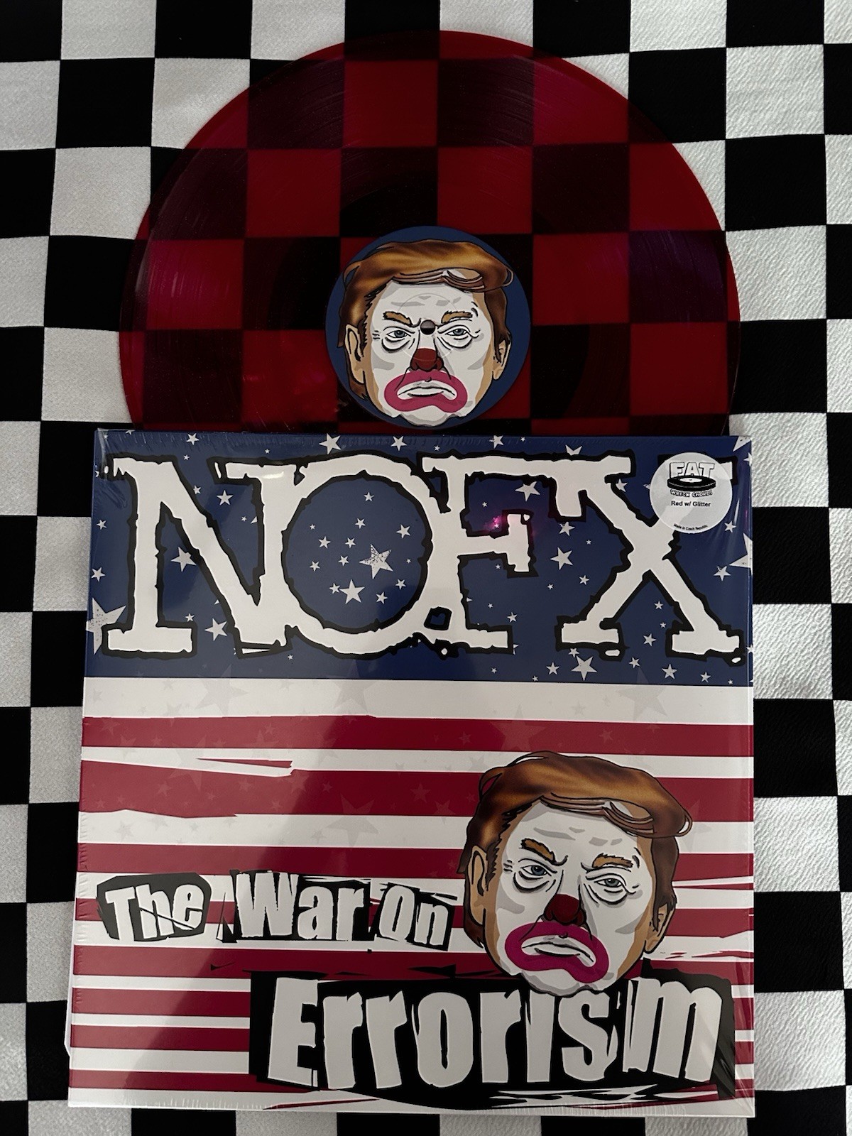 NOFX The War On Errorism – Red W Glitter Vinyl LP