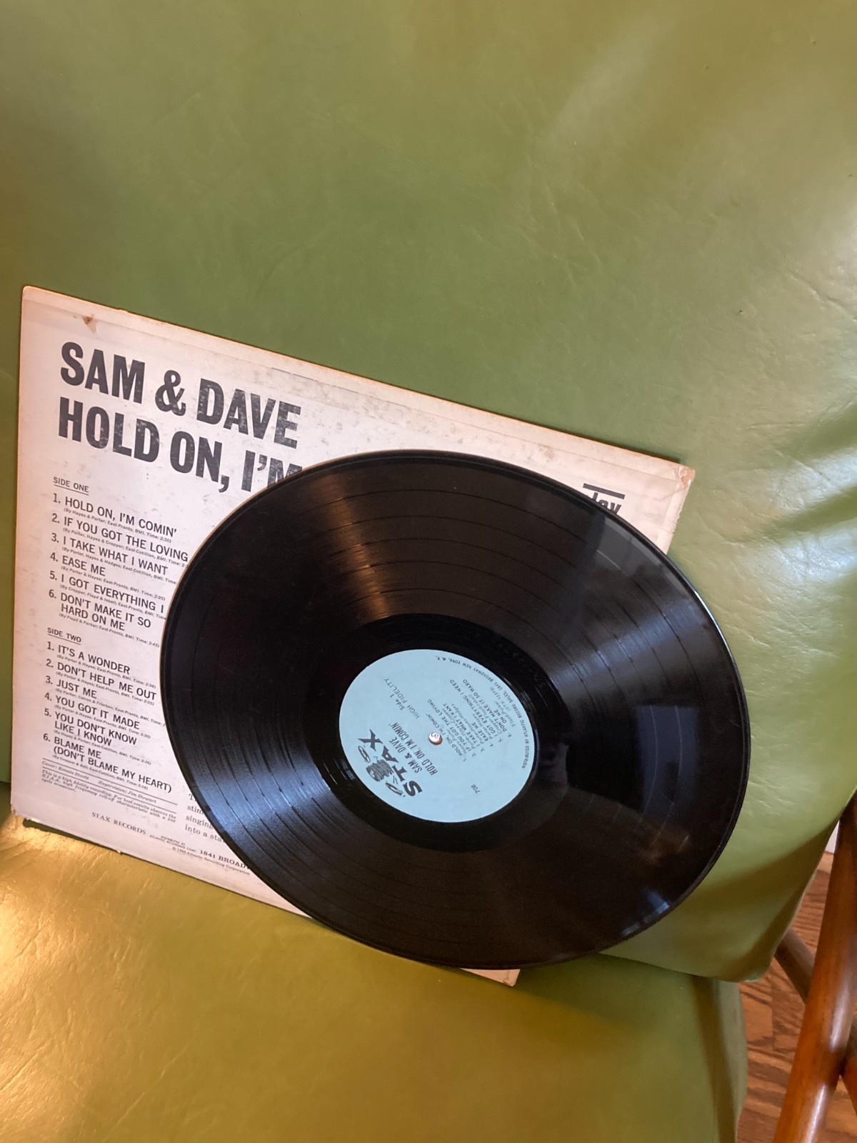 Sam & Dave – Hold On I’m Comin’ LP Vinyl Original Stax Records MONO VG-