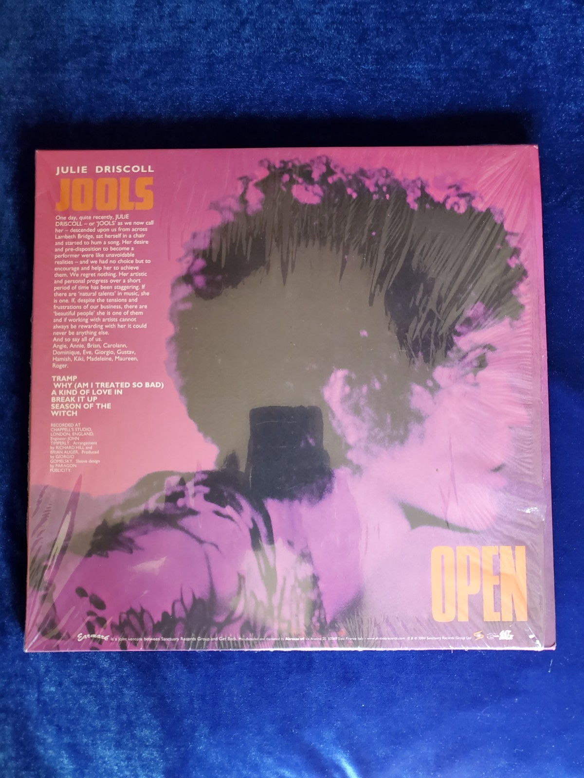 Brian Auger Julie Driscoll “Open” Aug Jools 2 Lp Set Earmark Near Mint in Shrink