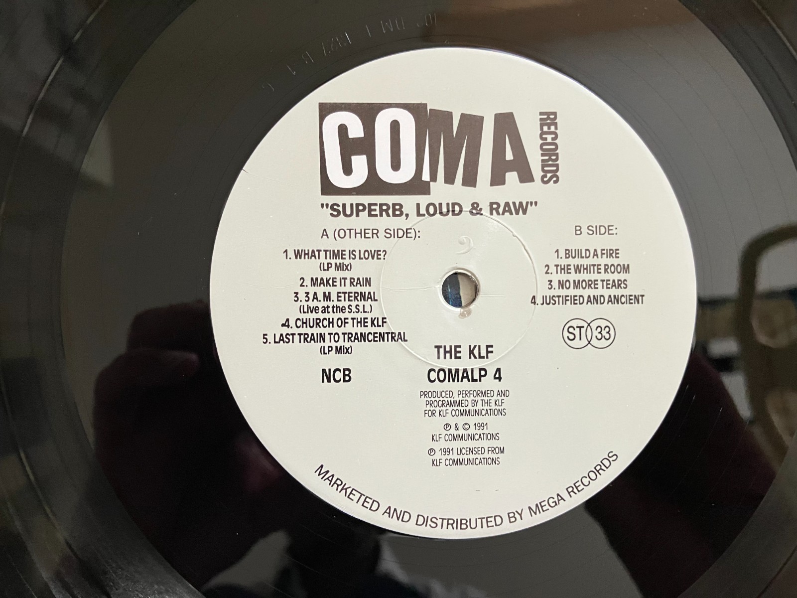The KLF ‎_ The White Room _ Vinile LP 33giri 12″ _ 1991 Coma Scandinavia 1st