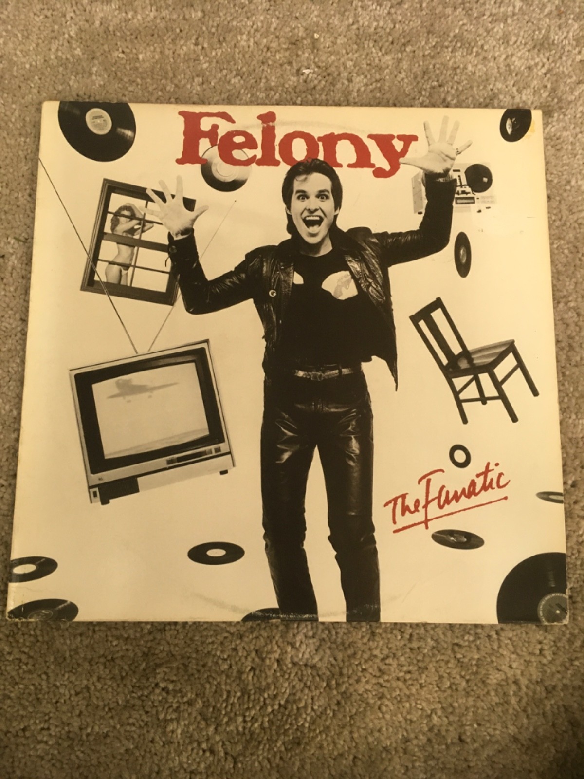 New Wave LP-FELONY -The Fanatic VG+