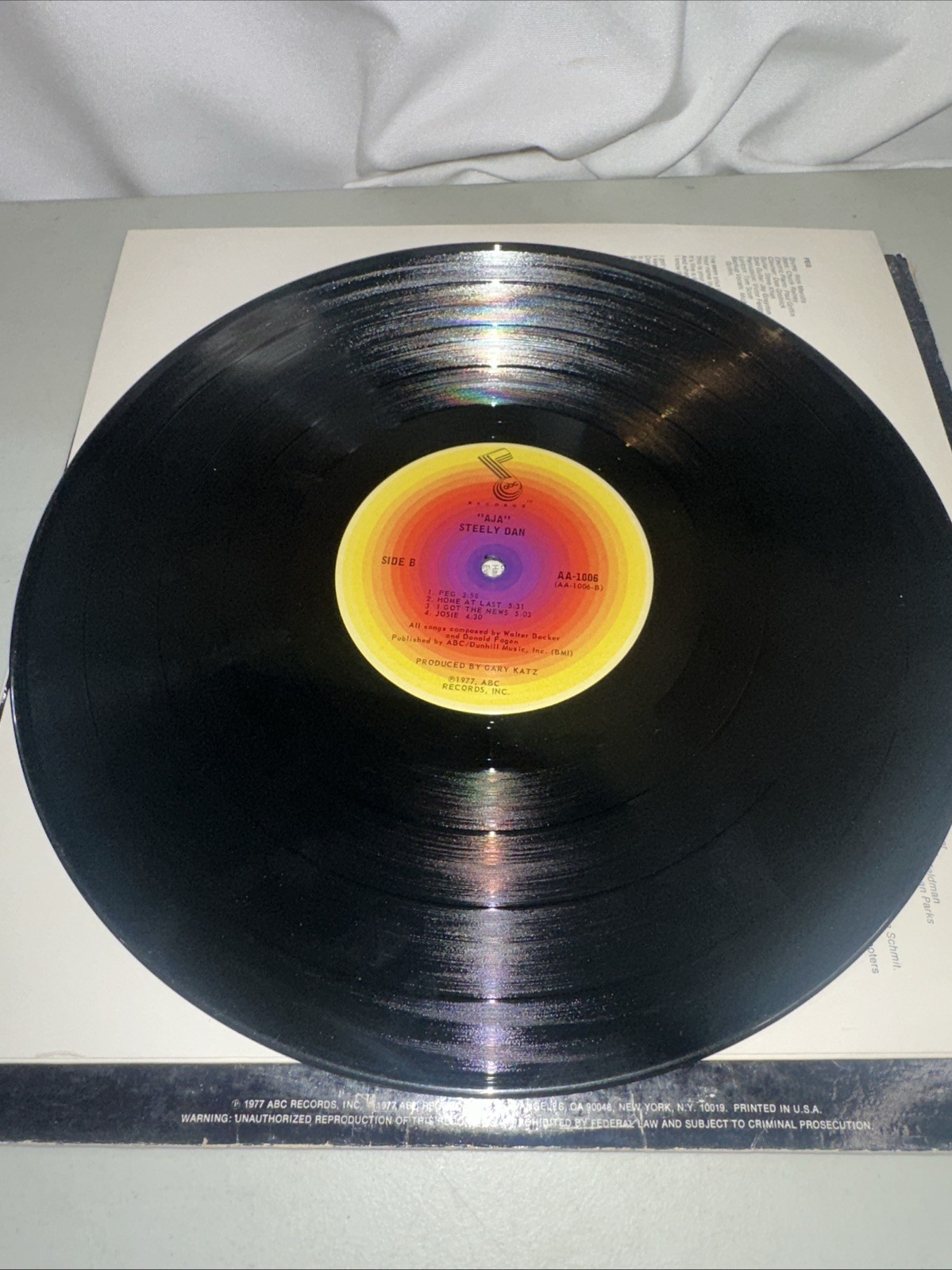 Steely Dan Aja Vinyl LP 1977 ABC Records First Press