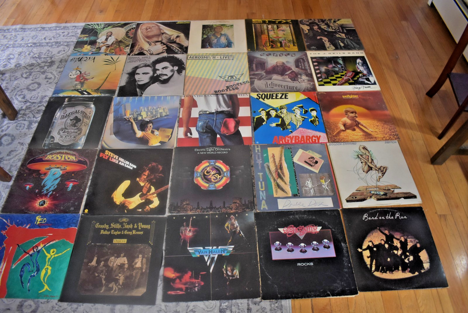 Lot of 25 CLASSIC ROCK LP’s 1970’s & 80’s