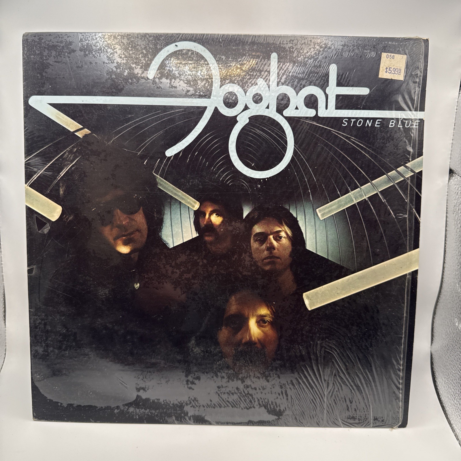 Foghat Stone Blue Vinyl LP – First Pressing – Goldisc Version 1978 shrink wrap