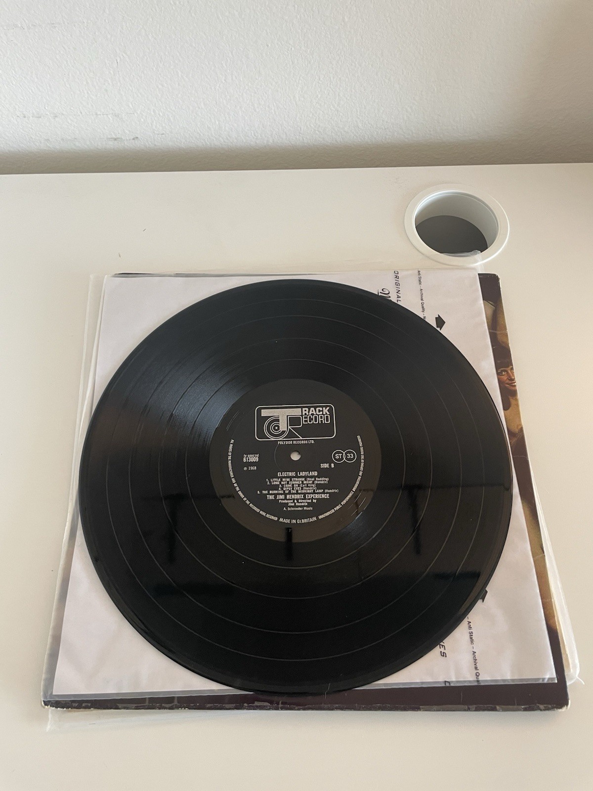 The Jimi Hendrix Experience: Electric Ladyland 1st UK Press Track . BLUE TEXT
