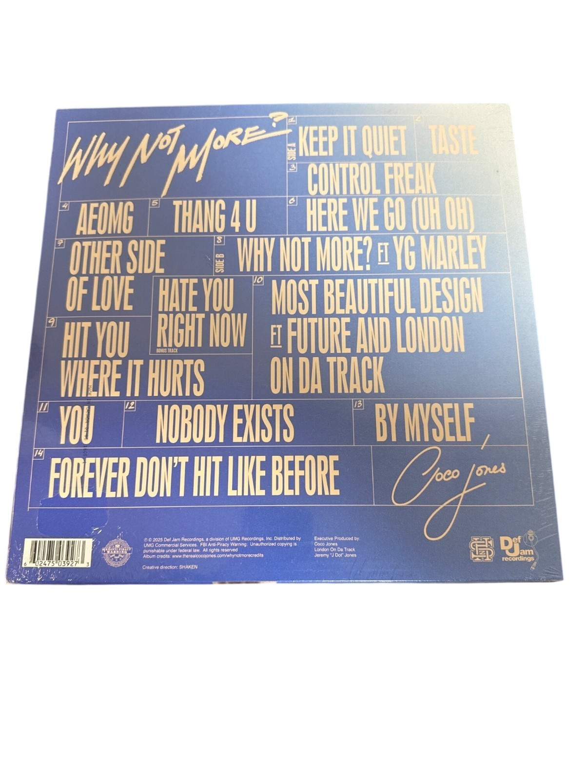 Coco Jones – Why Not More? – Target Exclusive Light Blue Vinyl
