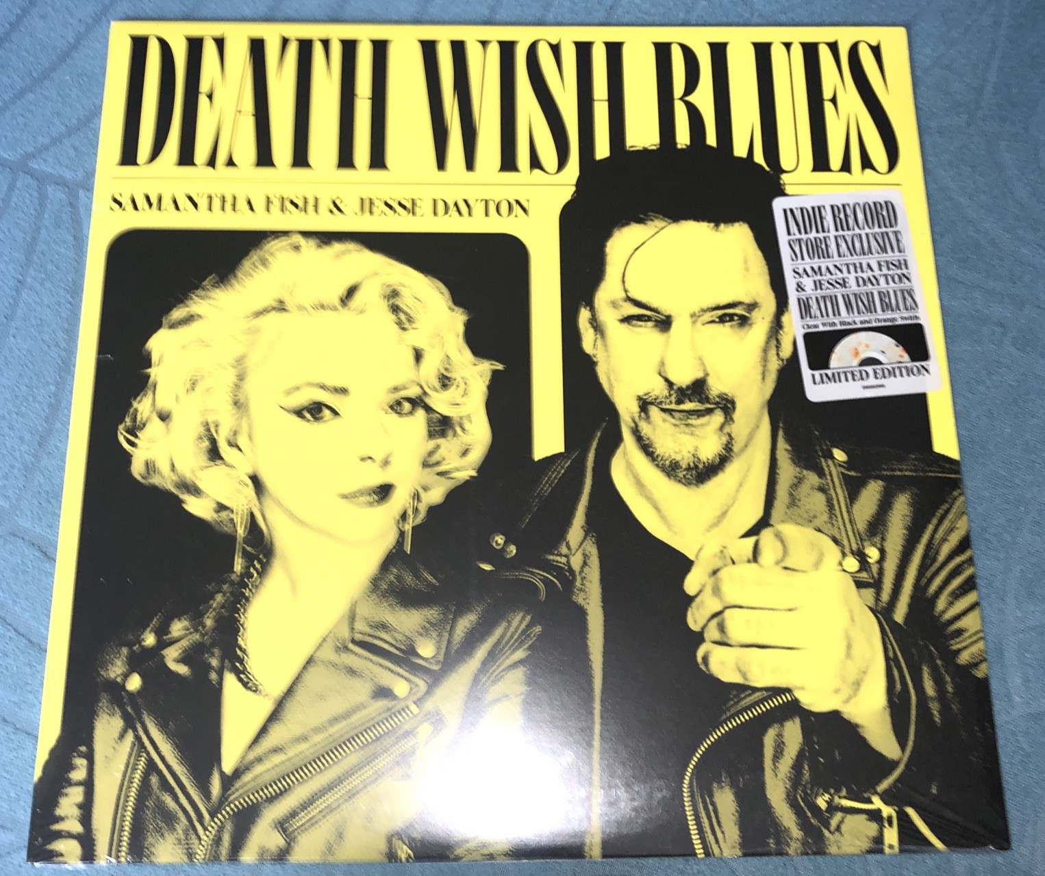 New LP Samantha Fish Jesse Dayton Death Wish Blues Clear Black Orange Sealed Lmk