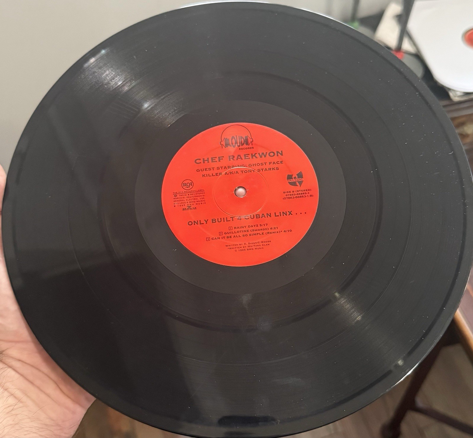 RAEKWON-‘95 PRESS- ONLY BUILT 4 CUBAN LINX – VG+ 2 x LP 95 Loud – 07863-66663-1