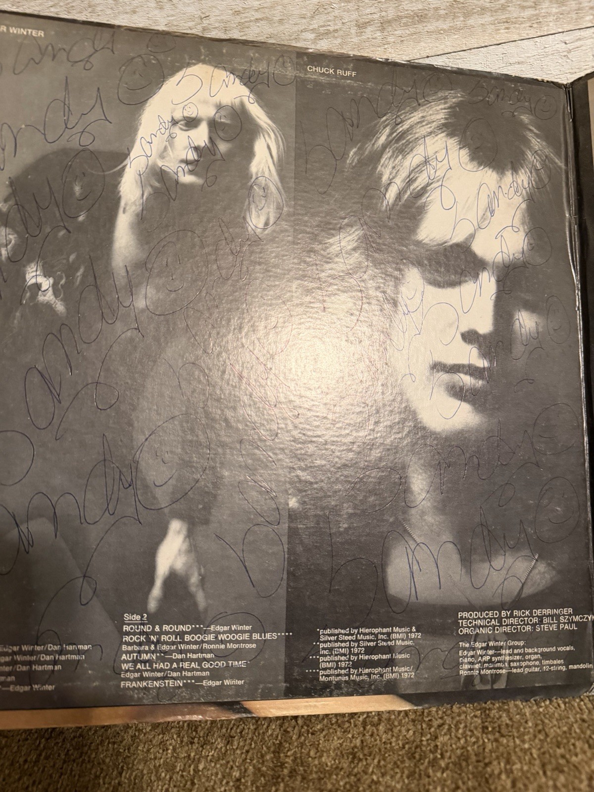 The Edgar Winter Group They Only Come Out at Night Epic 12″ Vinyl LP Rock