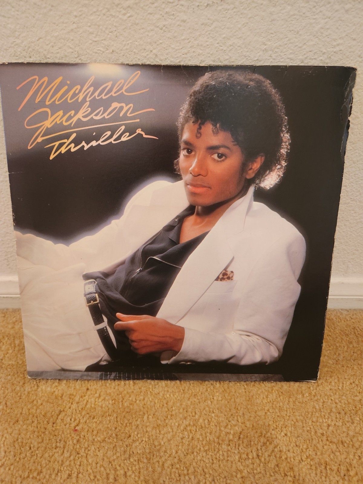 Michael Jackson Thriller 1982 Vinyl LP QE 38112 Epic Records Gatefold VG