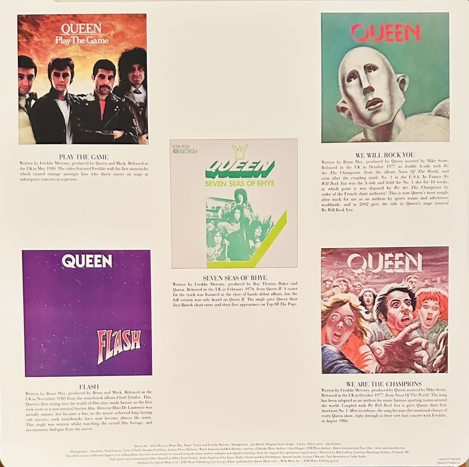 Queen – Greatest Hits – Double LP 12” Colored Vinyl Records ** Near Mint ** NM