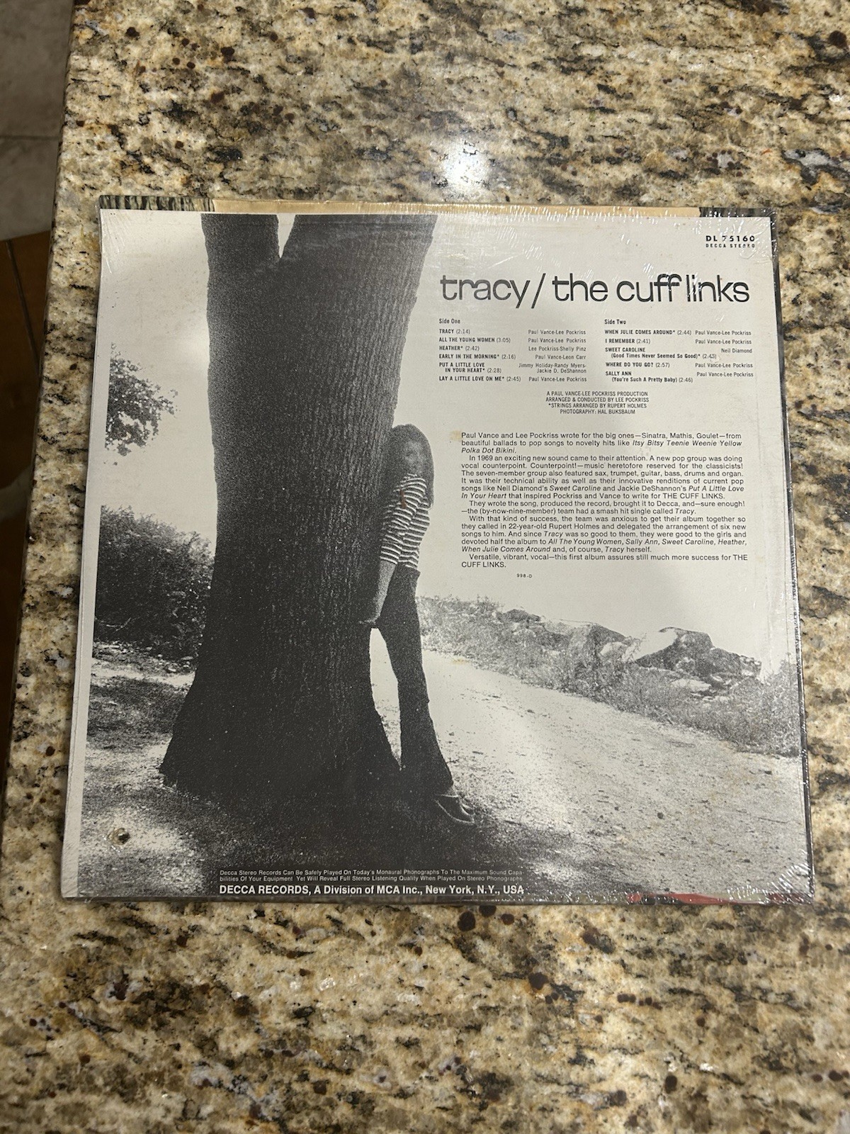 THE CUFF LINKS – TRACY Vinyl Record ** Factory SEALED** ORIGINAL DECCA 1969