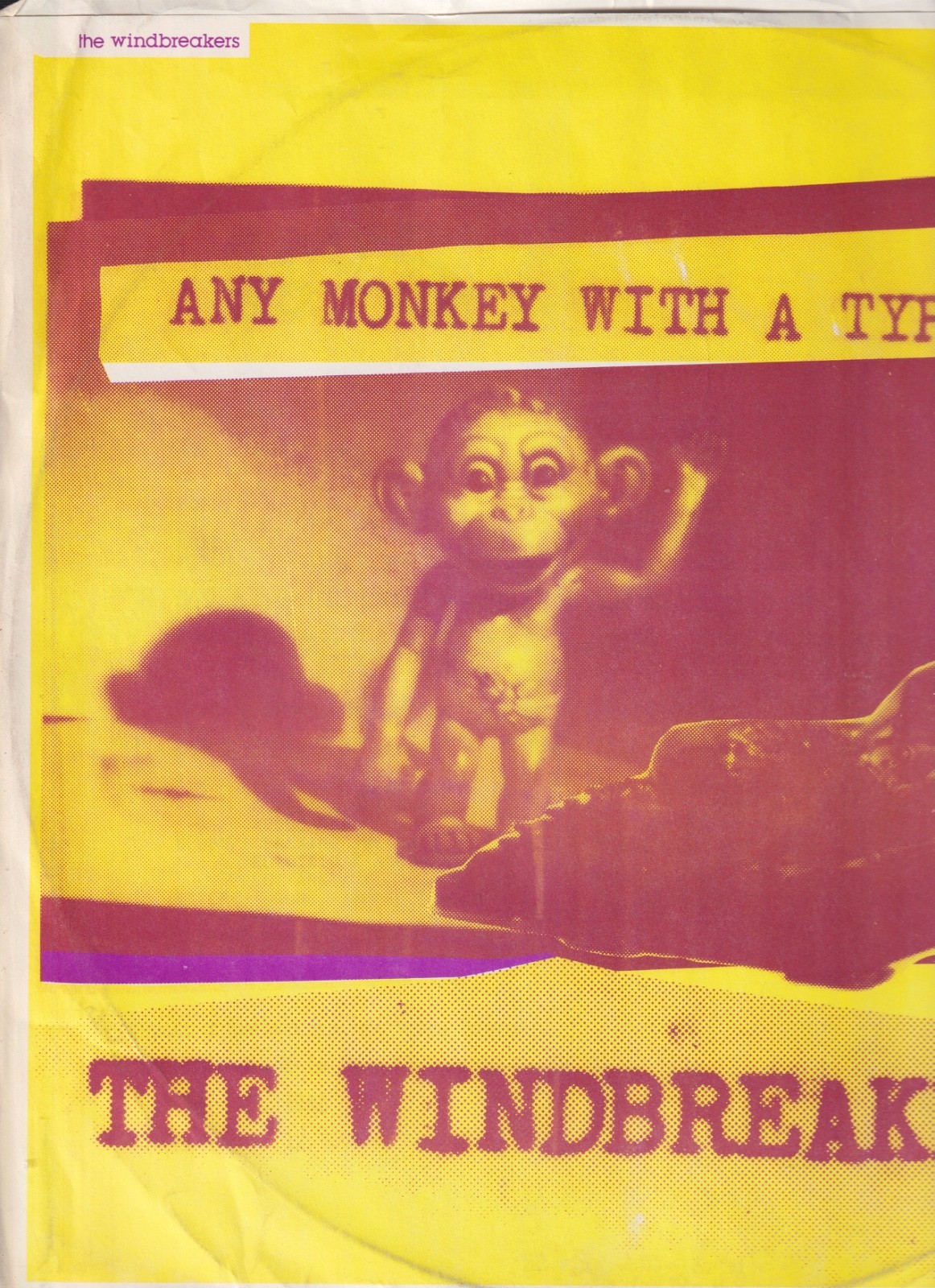 the windbreakers any monkey with a typewriter 12″ original w/mitch easter