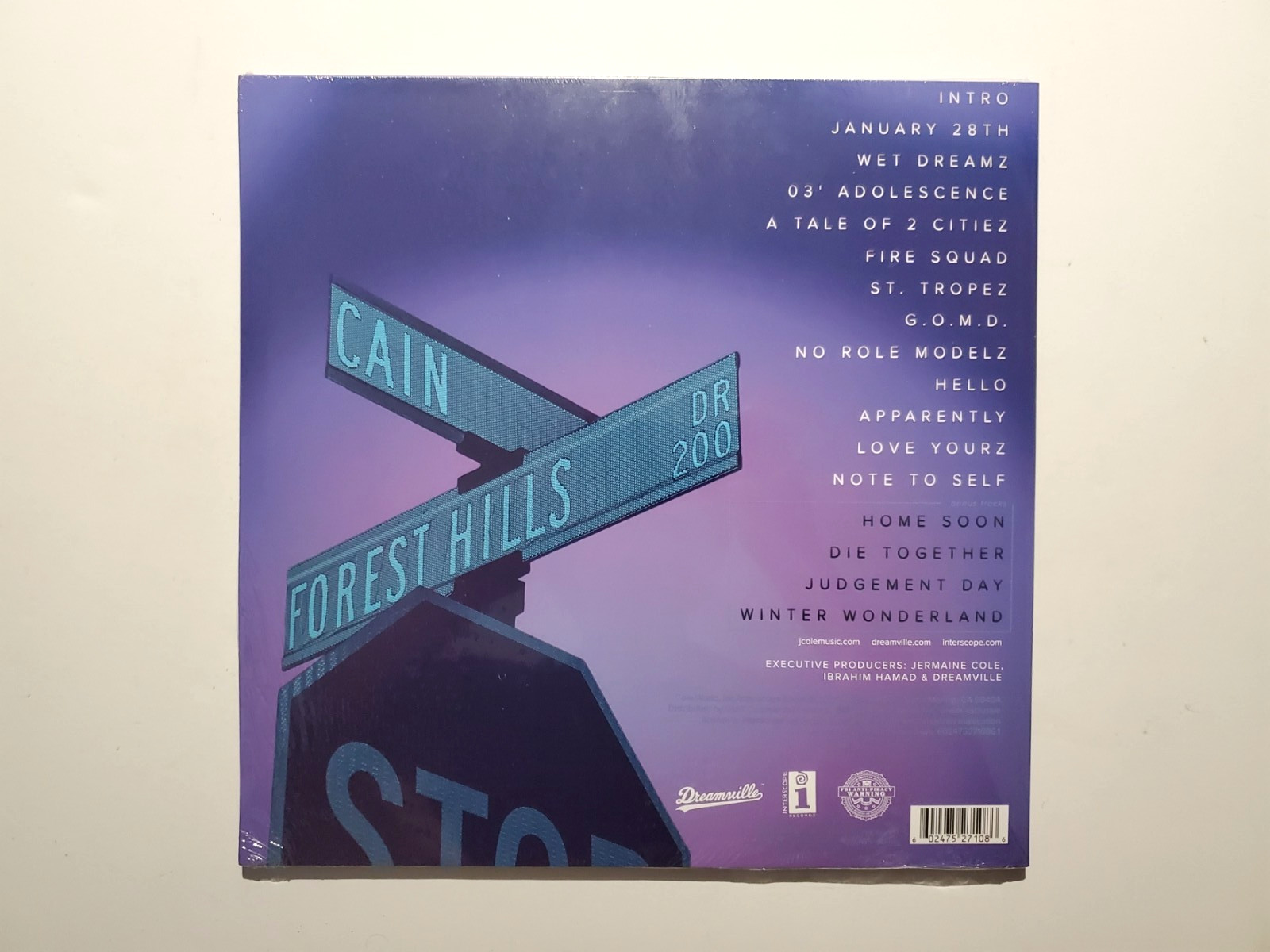 J. COLE – 2014 Forest Hill Drive **Light Blue Marble Color Vinyl** 2 LP **NEW**