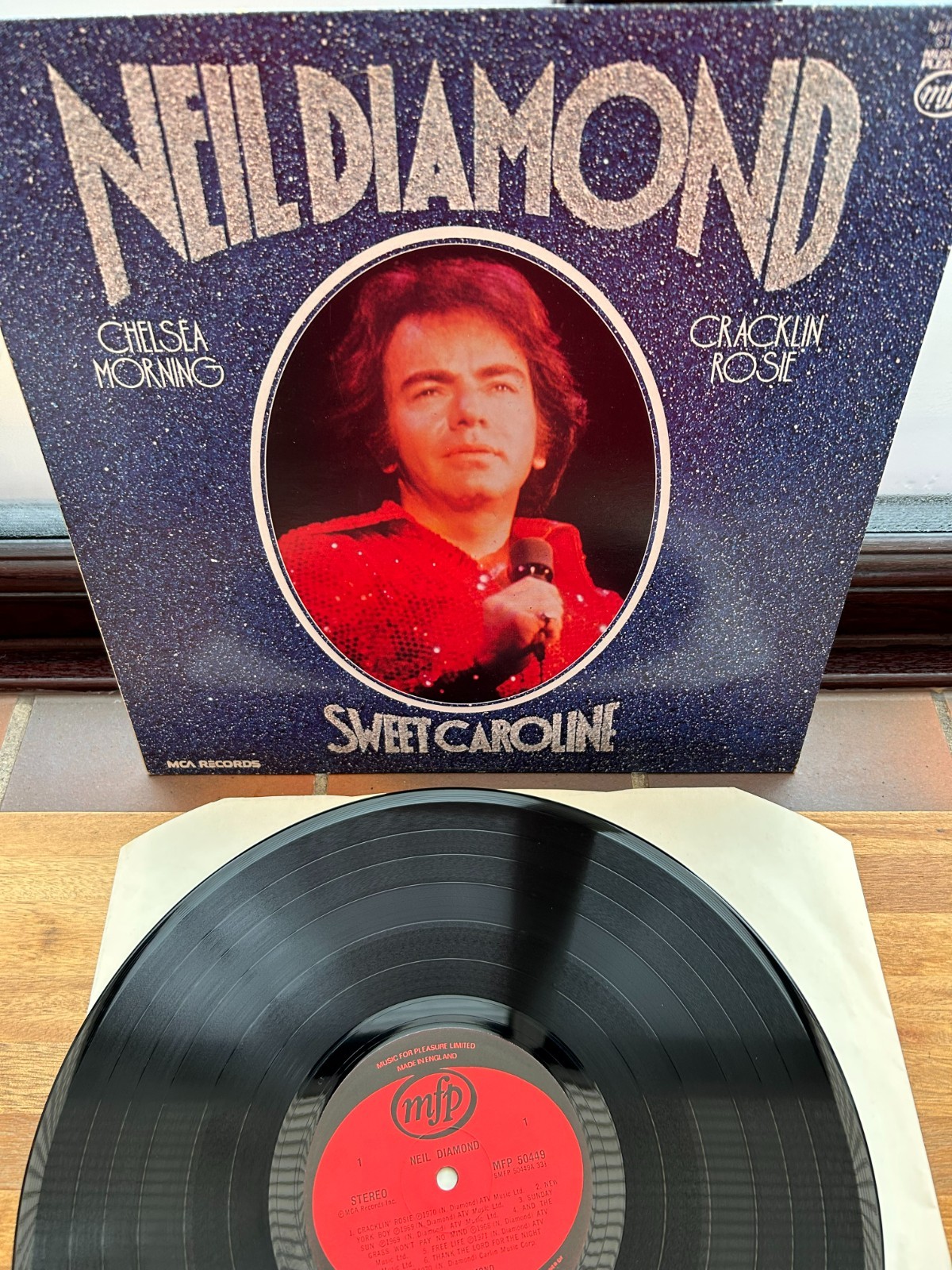 Neil Diamond Sweet Caroline LP Vinyl UK MFP Compilation Stereo