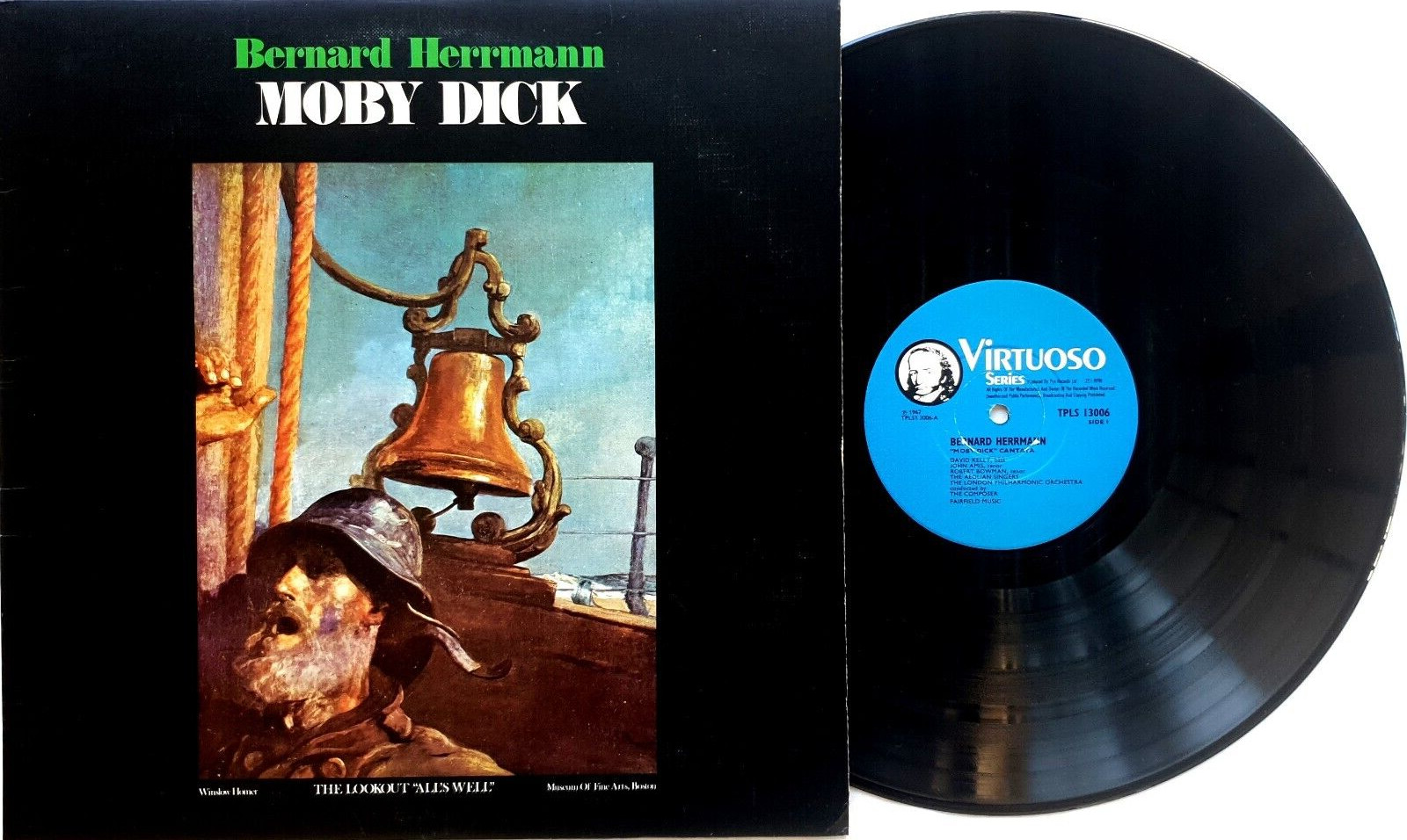 Bernard Herrmann – Moby Dick Vinyl LP 1967 Pye Records UK TPLS 13006
