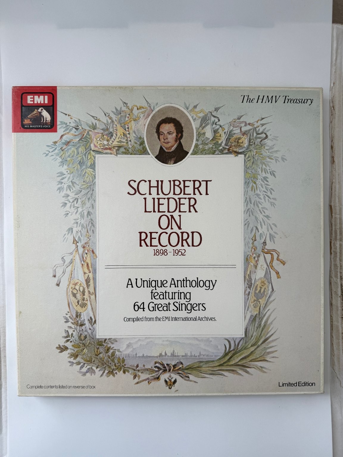 Schubert Lieder on Record 12″ LP Set 1982 Limited Edition EMI Classical 33RPM