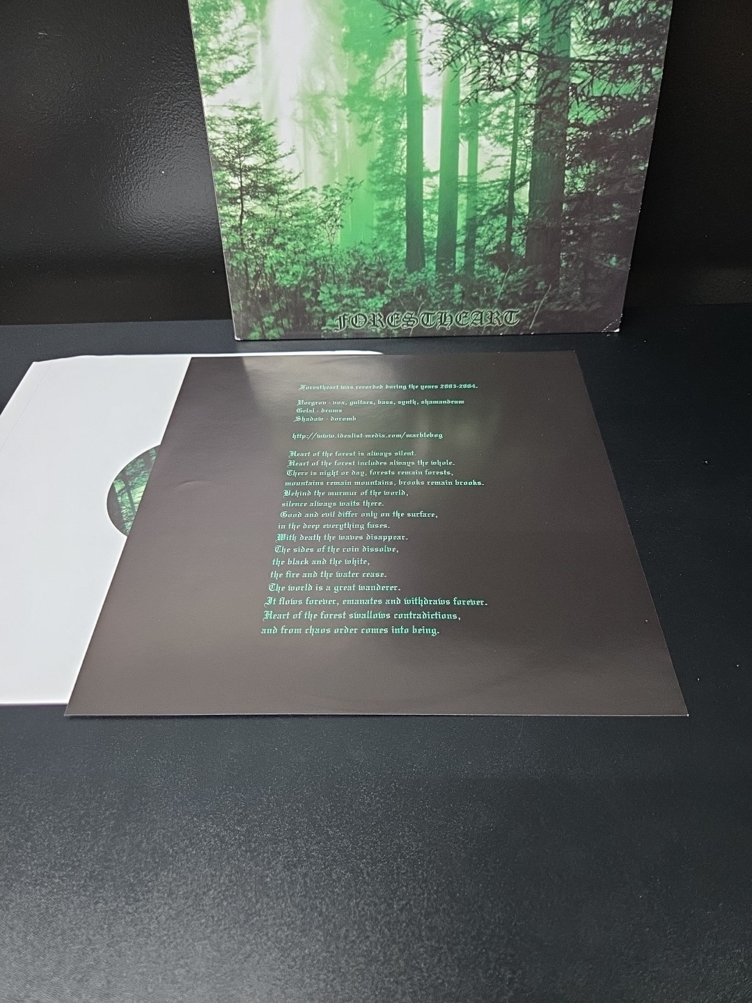 Marblebog Forestheart Lp Clear Vinyl 2007 1st Press W/Insert EX/NM Wax RARE