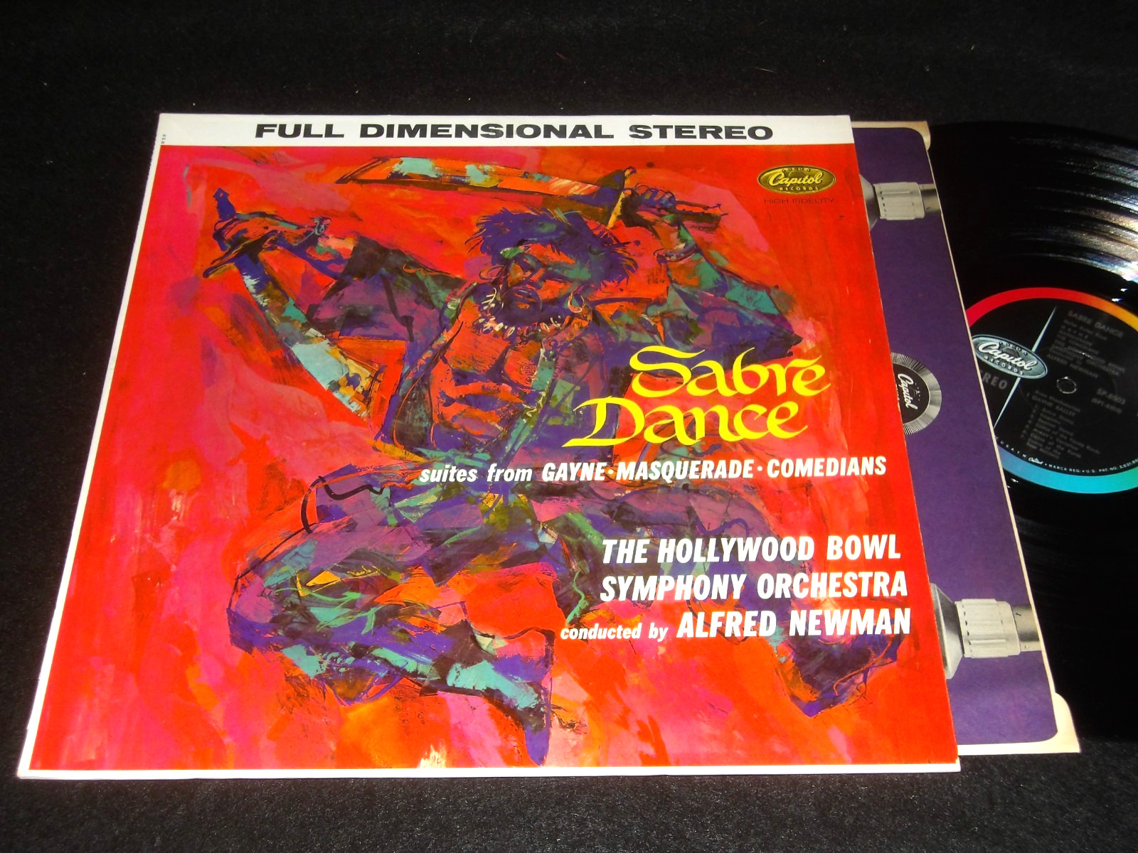 SABRE DANCE Stereo Bannerr ALFRED NEWMAN Hollywood Bowl Orch CAPITOL Late 50s LP