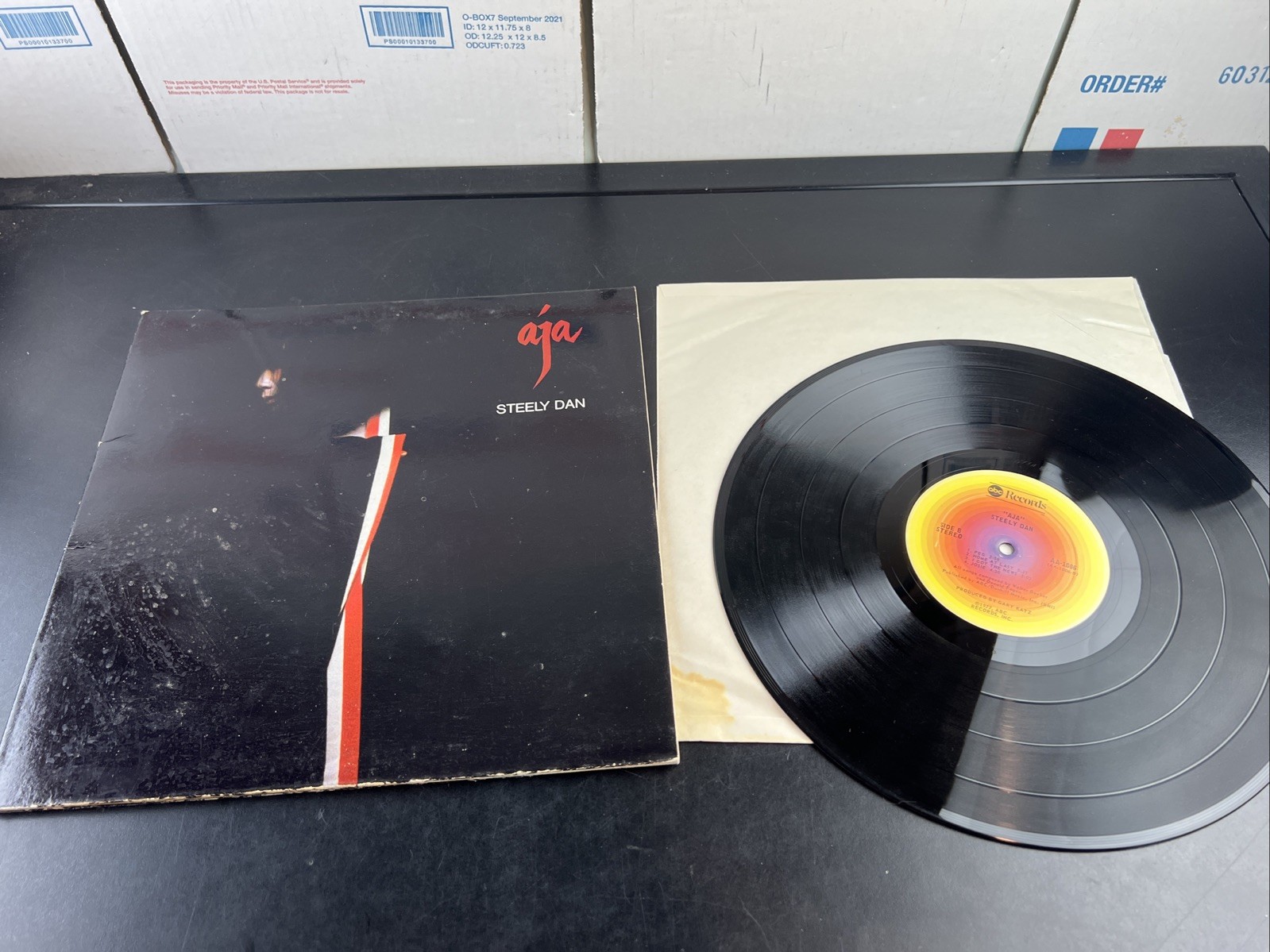 Steely Dan Aja Vinyl LP ABC AA-1006 1st Pressing 1977 Dad Rock Jazz Classic Vtg