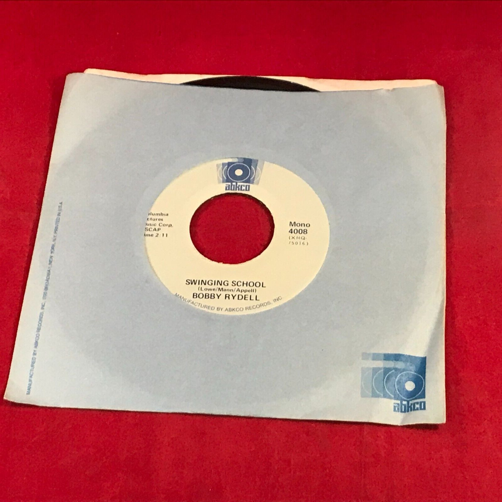 BOBBY RYDELL Wild One – 1975 USA 7″ vinyl single Swinging School 45 record