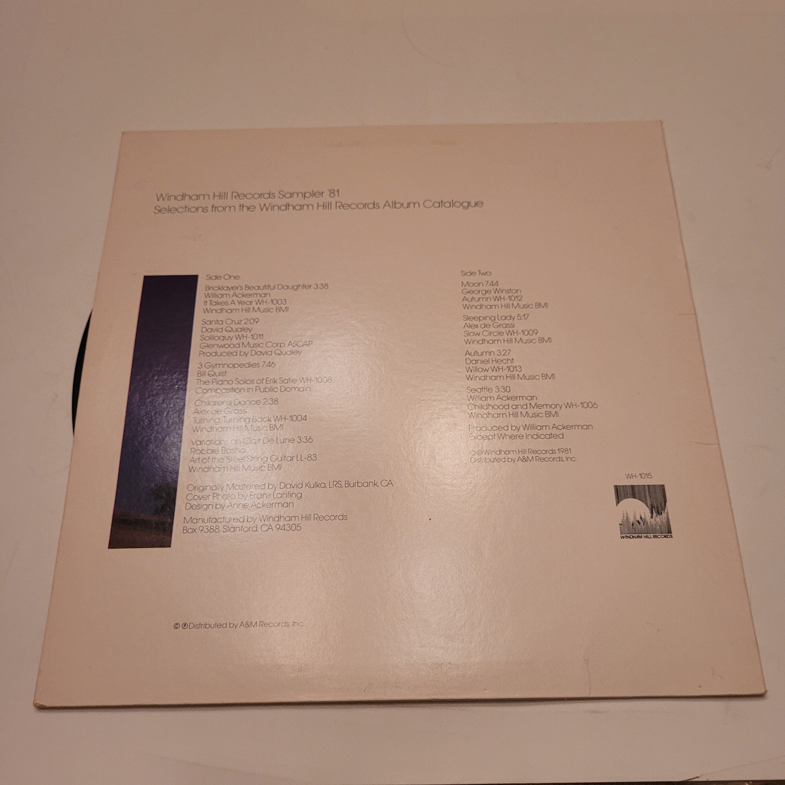 Windham Hill Records Sampler ’81 Vinyl LP Promo VG+