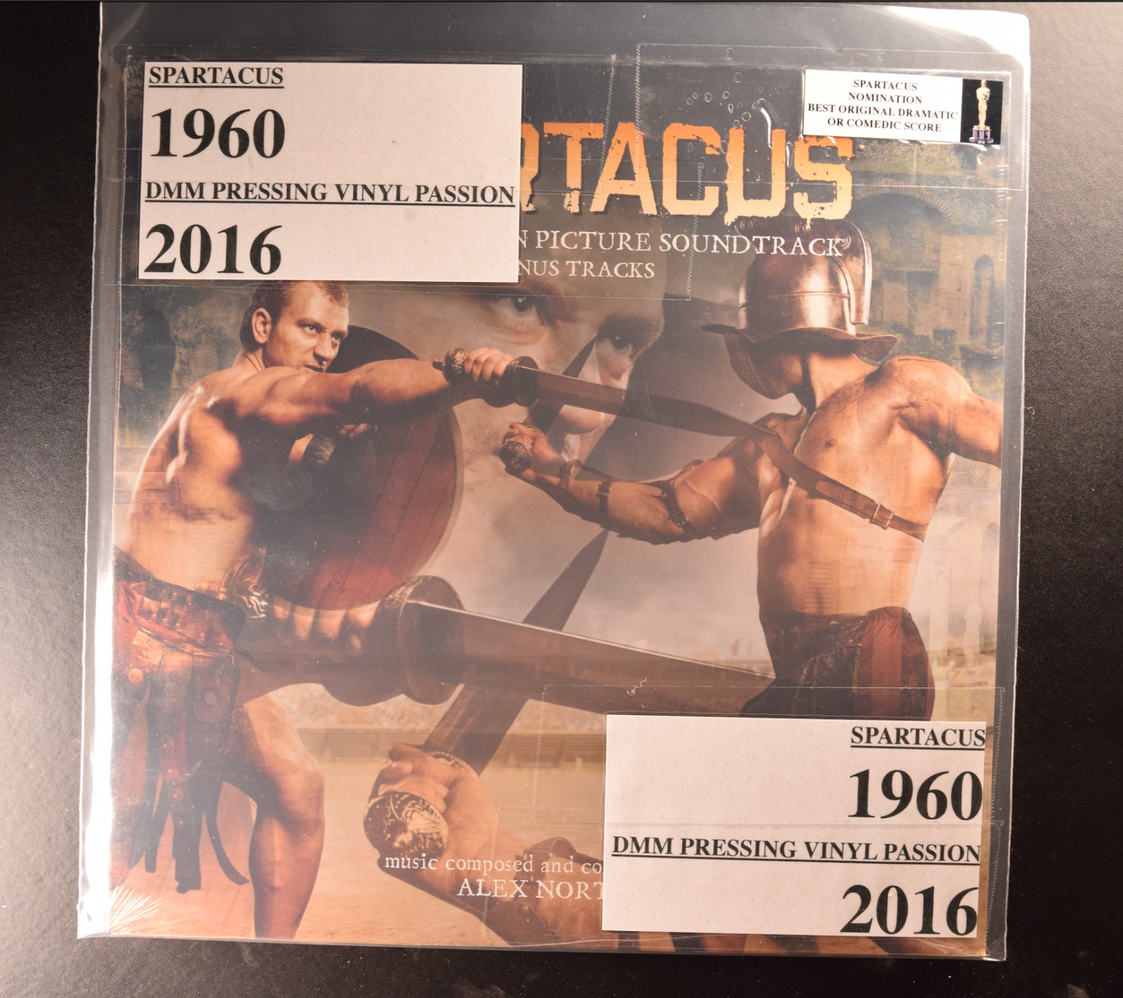 NEW MINT SEALED SPARTACUS ALEX NORTH BONUS TRACKS EU DMM VINYL LP RECORD 2016