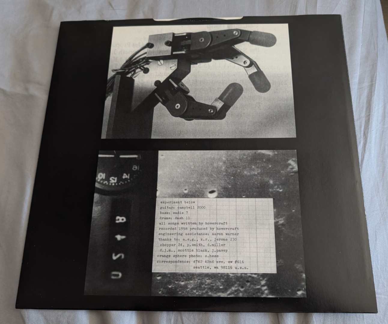 Hovercraft-Experiment Below 1998 Original Release Vinyl LP