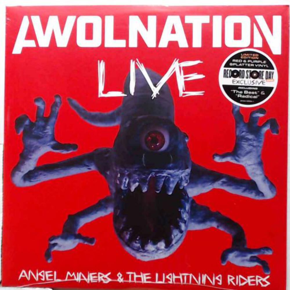 AWOLNATION Angel Miners & The Lightning Riders Red and Purple Splatter Vinyl New