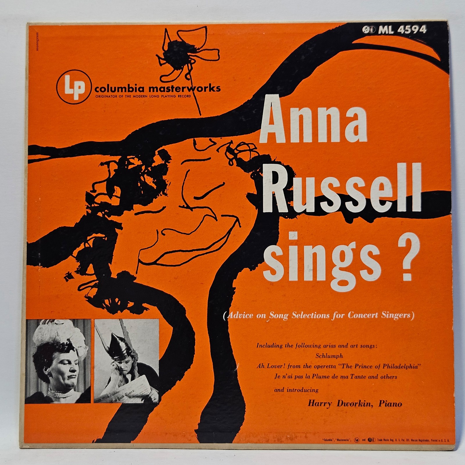 Anna Russell – Anna Russell Sings? – 1953 Non-Music – EX – Ultrasonic Clean