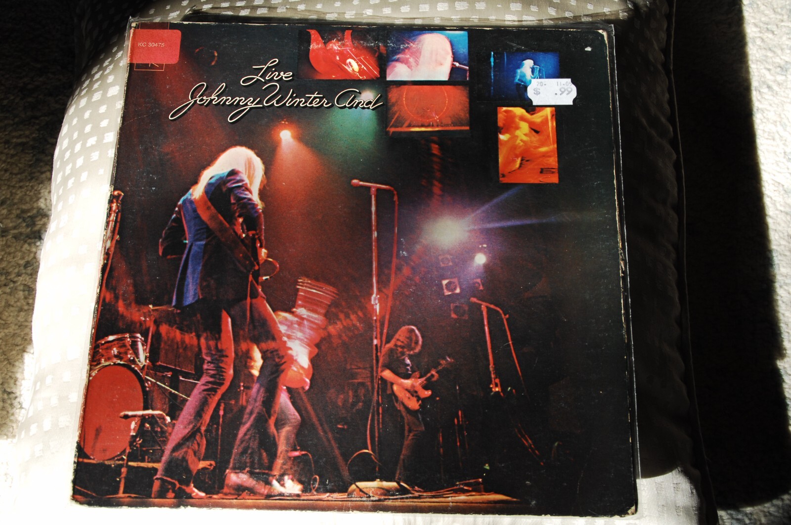 Johnny Winter and, Live, Columbia, C 30475, VG cover, play graded VG+ LP