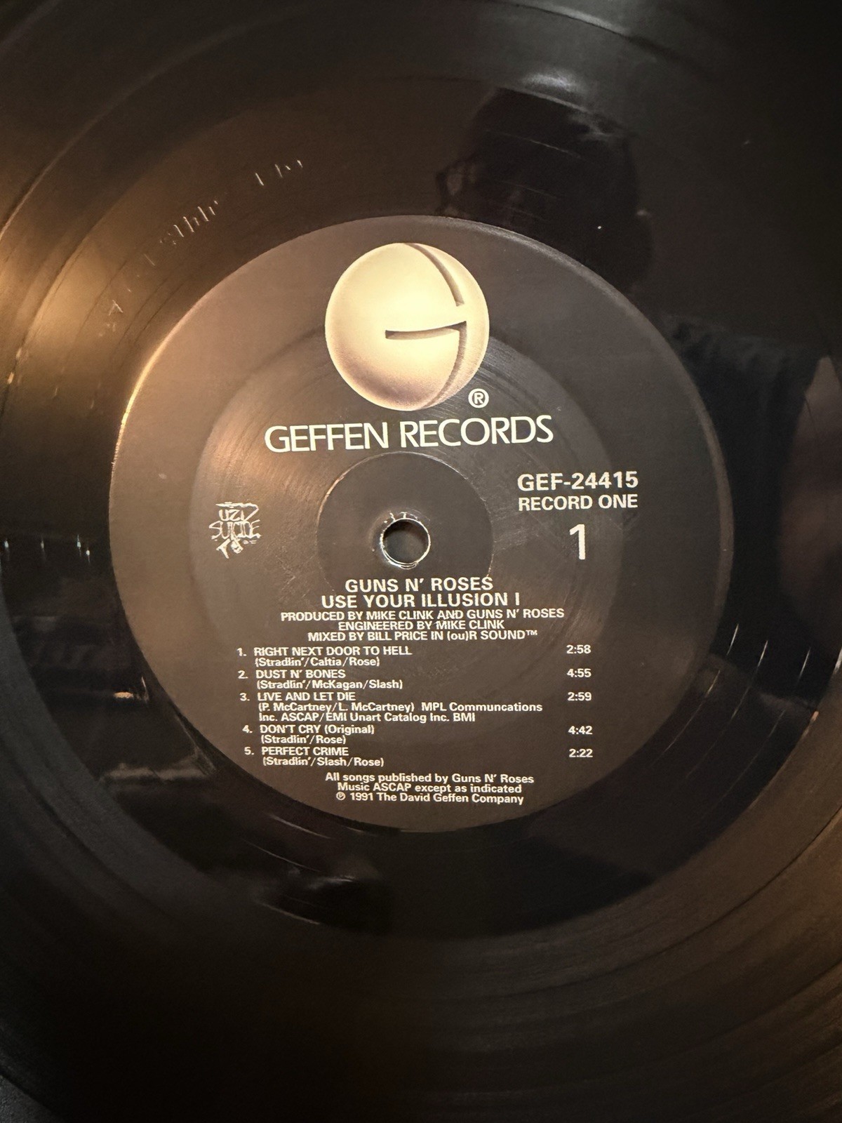 Guns N’ Roses ‎– Use Your Illusion I- Hard Rock, Heavy Metal, US, 1991 GEF-24415