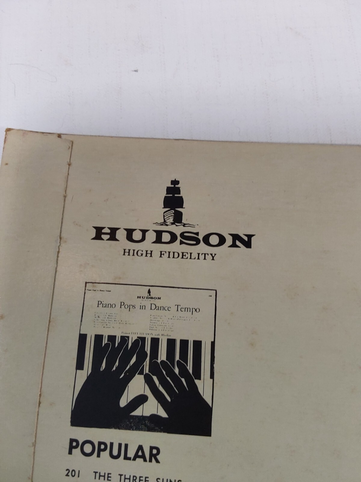 Hudson Dance Orchestra Led By Jud Judson Dorsey Dance Style 33RPM Record