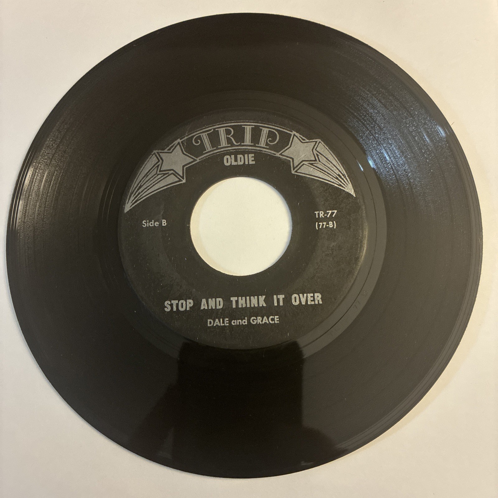 I’m Leaving It Up To You/Stop And Think It Over by Dale & Grace (Trip TR-77) VG