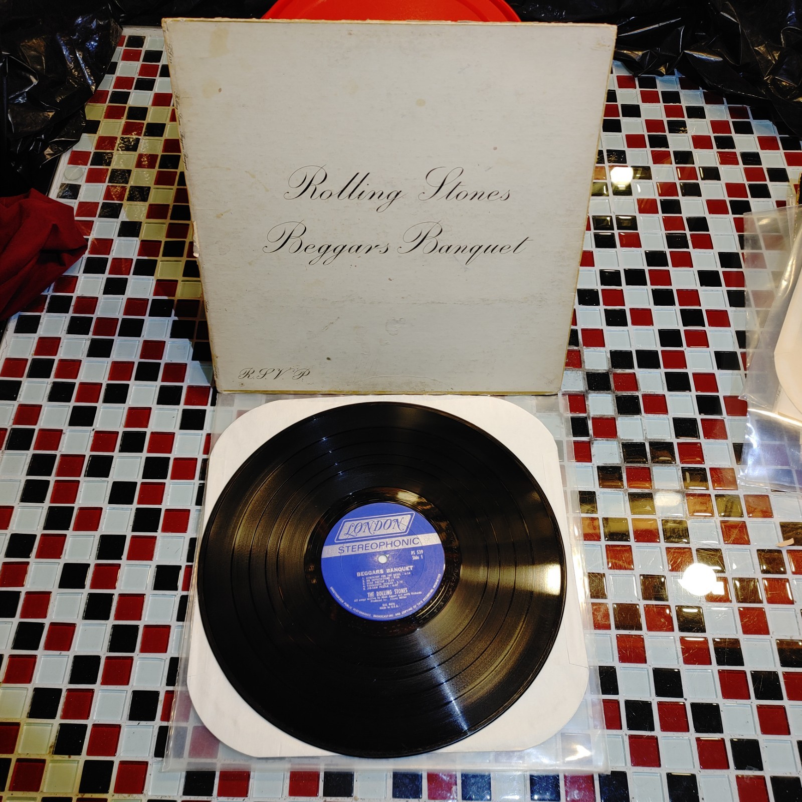 The Rolling Stones ~ Beggars Banquet ~ London PS 539 LP Stereo Vinyl Record